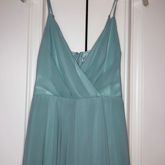 Anthropologie BHLDN Moss Colored Bridesmaid Dress - Picture 4 of 6